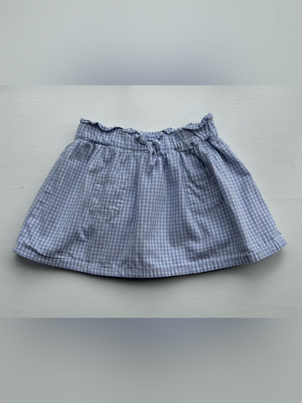 Edgehill Collection Blue and White Gingham Skirt size 4